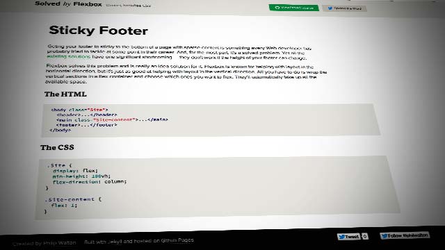 Sticky Footer